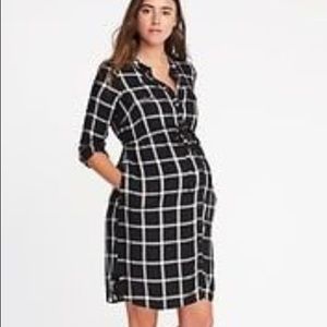 Old Navy Maternity shirt dress.